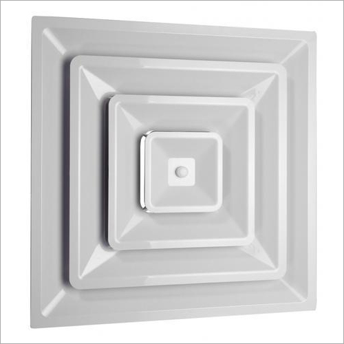 Plastic Air Diffuser - Top-Grade Plastic, Square Shape with Smooth Edges, Elegant White Finish | Durable, Abrasion Resistant, Ideal for Various Indoor Environments