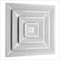 Plastic Air Diffuser - Top-grade Plastic, Square Shape With Smooth Edges, Elegant White Finish | Durable, Abrasion Resistant, Ideal For Various Indoor Environments
