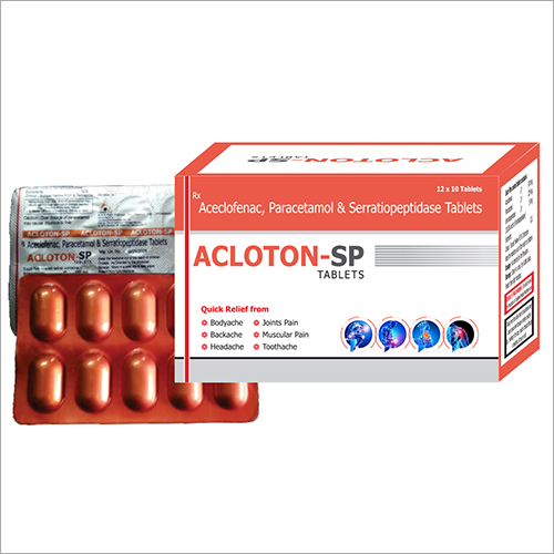 Aceclofenac Paracetamol And Serratiopeptidase Tablets Manufacturer