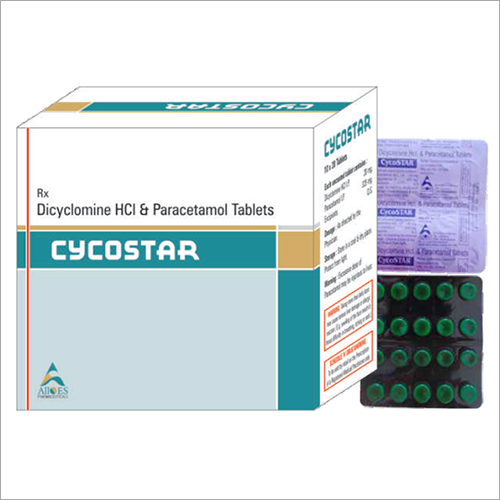 Dicyclomine HCI And Paracetamol Tablets