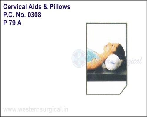 Medical Cervical Pillow Round Soft - Color: White