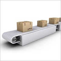 Material Handling Belt Conveyor - Metal Construction, 220-380 Voltage | Industrial Use, 1 Year Warranty