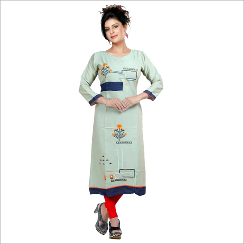 Available In Multicolour Womens Designer Long Kurti