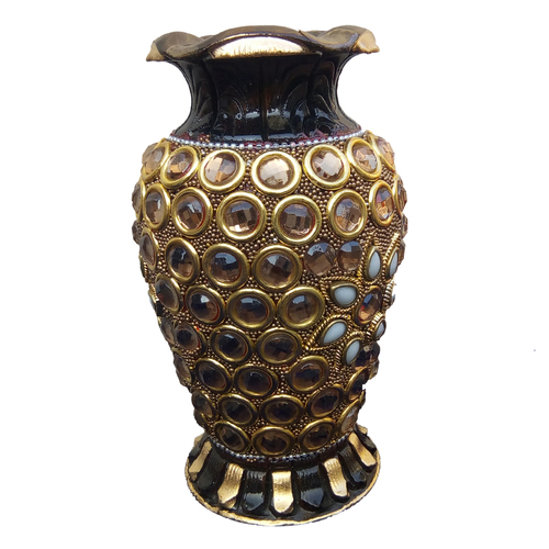 Antique Woode Flower Vase/Pot Stone Wark