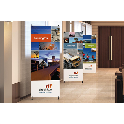 X Banner Standee - Aluminum & Fabric, 33x80 inches | Telescopic Base, Carry Bag Included, Portable Display, Easy Setup, Durable, Versatile Use