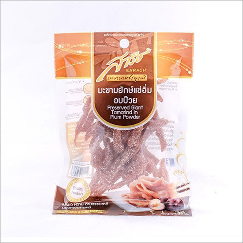 Brown 50 G Preserved Giant Tamarind In Plum Powder