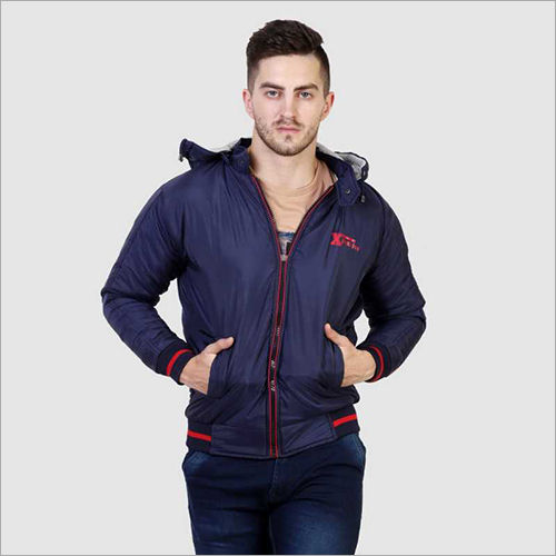 Mens Full Sleeve Solid Zipper Jacket