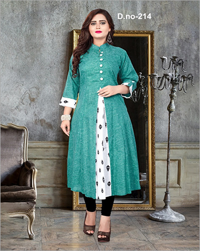 Fancy Cotton Kurti - Cotton, Available in Size L, M, XL, XXL | Washable, Suitable for Ladies, Multi-Season Wear for Rainy, Spring, Summer, Winter