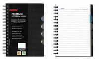 A5 Size 5 Subject Premium Wiro Notebook - 70 GSM, Single Ruled, 300 Pages