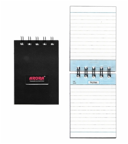 Pocket Size Premium Wiro Notebook, 70GSM, Single Ruled, 80Pages & 160Pages