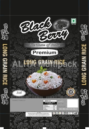 Rice Bag - Polypropylene Material Woven Texture Printed Style Design | Versatile and Durable for Safe Storage