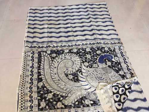 Available In Different Color Kalamkari Khadi Sarees