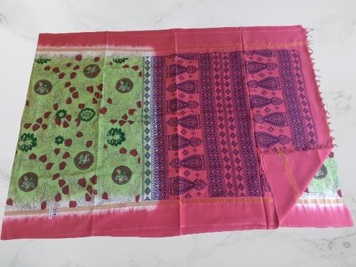 Available In Different Color Kalamkari Hand Blocked Sarees