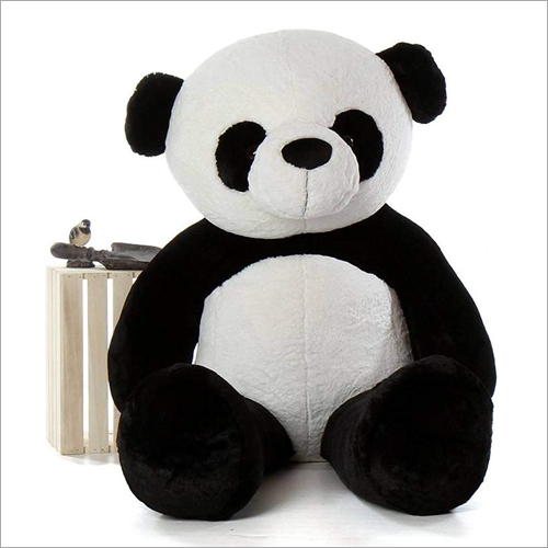 Soft Plush Panda Toy - Poly Fiber Stuffed, Different Sizes Available , Black and White Color for Gifting Purposes