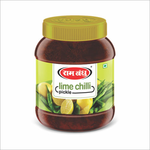 Lime Chilli Pickle - Sour Flavor, 2 Year Shelf Life | Fresh Chilli Ingredients, Authentic Pickle Experience