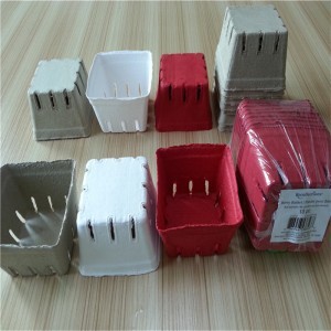 Dry Pressed Black And Dyed Paper Holders 07 - Pulp Material, Variable Size, Red Color | Eco-Friendly, Durable, Protective, Customizable