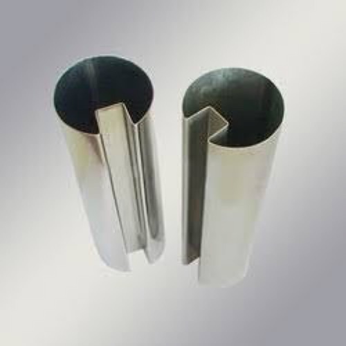 Stainless Steel Slot Pipe - 0.2 mm - 60 mm Thickness | Customized Satin & Glossy Finish for Efficient Glass Railing Installation