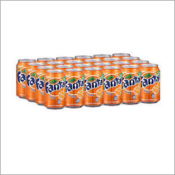 Fanta Soft Drink Can - Tinned Packaging, Sweet Taste, Vibrant Orange Color, Beloved by All Ages