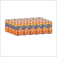 Fanta Soft Drink Can - Tinned Packaging, Sweet Taste, Vibrant Orange Color, Beloved By All Ages
