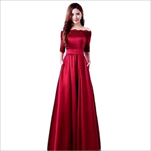 Available In Multicolour Ladies Floor Length Gown at Best Price in ...