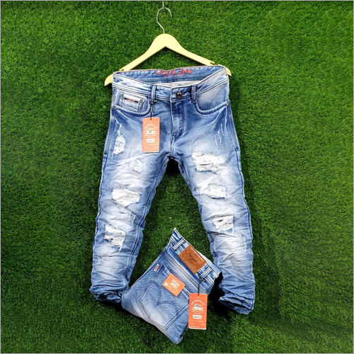 Mens Ripped Casual Jeans