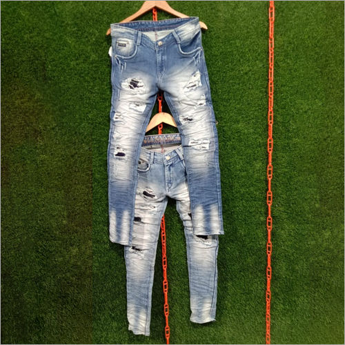 Mens Fancy Damage Jeans Age Group: