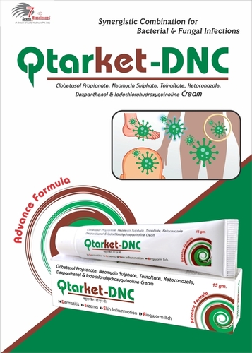 Clobetasol Propionate I.P 0.05% w/w+Gentamicin Sulphate eq.to Gentamicin I.P 0.10% W/W+ Tolnaftate I.P 1.00% W/W+Iodochlorhydroxyquinoline I.P 1.00% W/W+Clotrimazole I.P 1.00% W/W