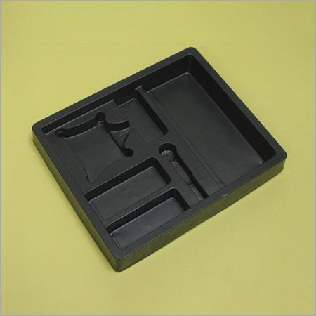 Available In Different Color Vacuum Formed Black Hips Tray