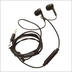 Black Mobile Wired Earphone