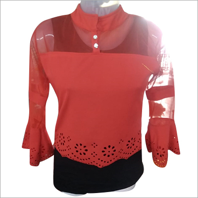 Available In Multicolour Girls Plain Top