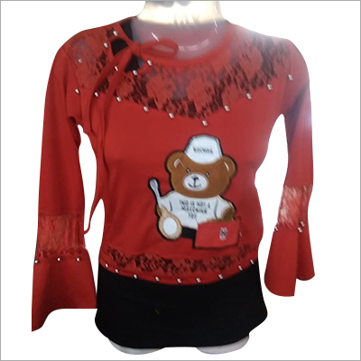 Available In Multicolour Girls Printed Top