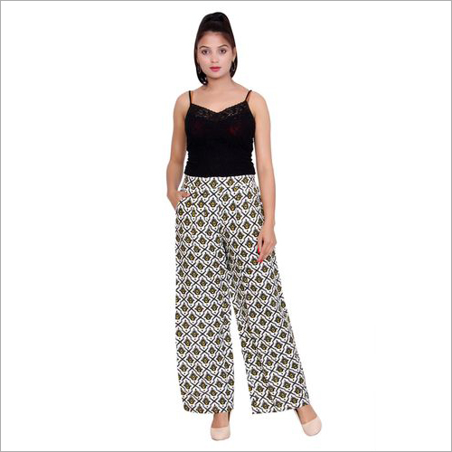 Ladies Printed Palazzo - Multicolour, Casual Dress Type | Quick Dry, No Fade, Washable, All Season, Dry Clean Only