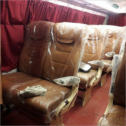 Comfortable Push Back Tempo Traveler Seat - PU Filling, Leather and Rexine Material, Ultimate Comfort and Style