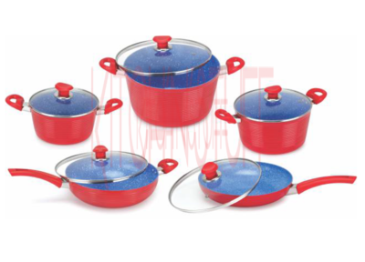 Cookware Set -10 pcs. Small Groove