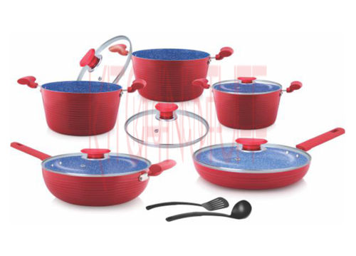 As Per Requirement Cookware Set - 12 Pcs. Small Groove