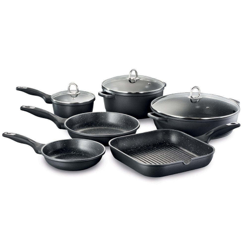 Dark Rock Series 6-Piece Cooking Set - Color: As Per Requirement
