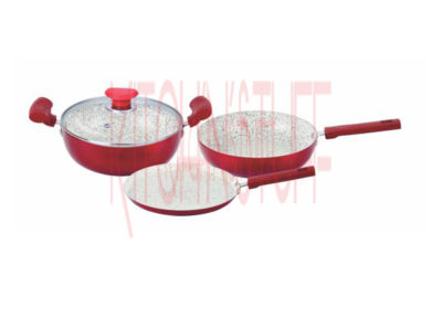 Cookware Set - 4 Pcs. Set - Color: As Per Requirement