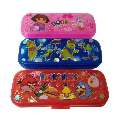 Plastic Pencil Box - Plastic Available In Different Sizes Rectangular Shape | Easy To Use Ideal for Educational Purposes