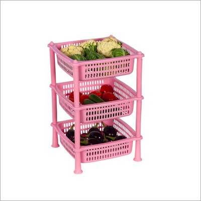 Different Color Available Plastic Kitchen Basket Stand