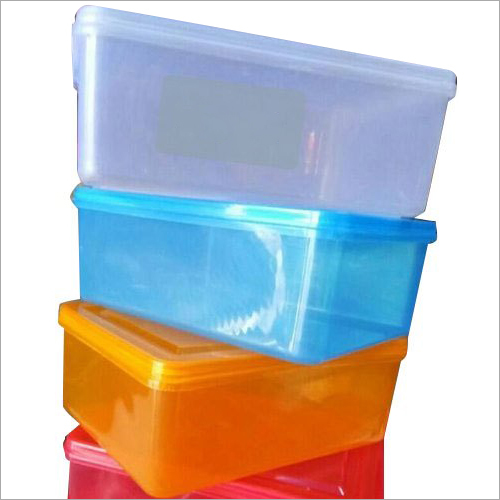 Rectangular Plastic Box - Plastic Material, Rectangular Size, Available in Various Colors | Versatile Storage Solution for Home and Office