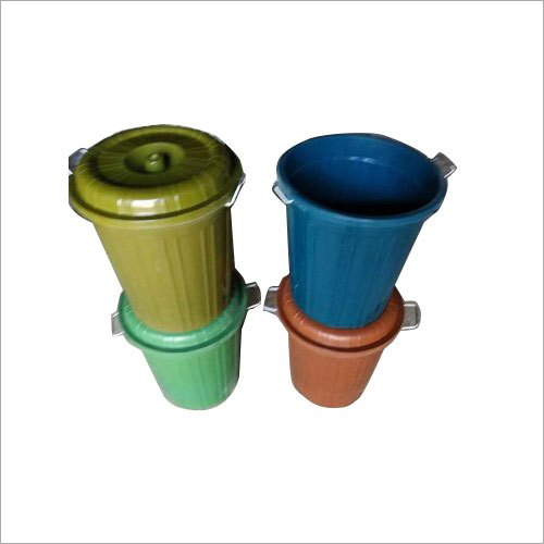 Plastic Water Storage Bucket With Lid - Plastic Material, 10 Liter Size, Available in Various Colors | Rigid Design with Secure Lid