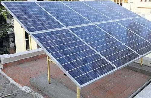Residential Rooftop Solar Power System - 10 kW Capacity, 24 V Operating Voltage, Aluminium Frame, IP65 Protection Level, 98% Module Efficiency, 5-Year Warranty, Metal Base