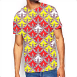 Customised Mens Jade Half Sleeve Printed T-shirt