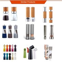 Electric Stainless Steel Salt And Pepper Mills With Light