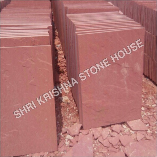 Natural Surface Plain Agra Red Rough Stone