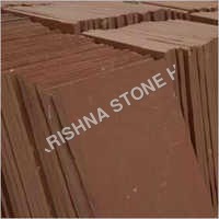 Rectangular Shaped Agra Red Rough Stone - Sandstone Slabs 22-25mm, Agra Red, 2.42 G/cm3 Density, Flooring Paving Wall Cladding