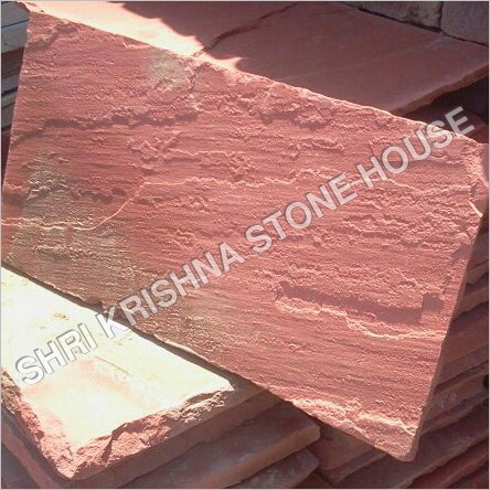 Cut-to-size Rectangular Polished Agra Red Rough Stone For Flooring