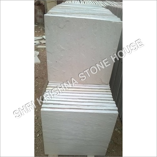 Plain Natural Non Polished Dholpur White Rough Stone