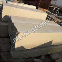 Glossy Gwalior White Curve Stone - Natural Stone Type: Sandstone