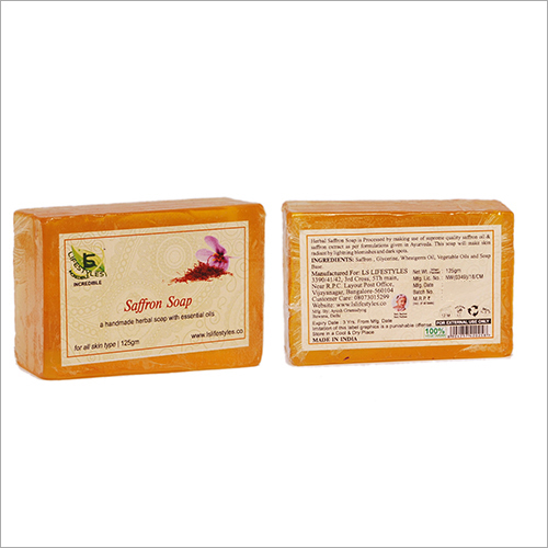 Herbal Essential Oil Saffron Soap By LS LIFESTYLES